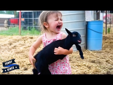 Naughty Babies Always Making Trouble With Animals || Funny Vines