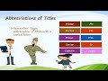 Exploring Grade 3 Grammar: Abbreviations