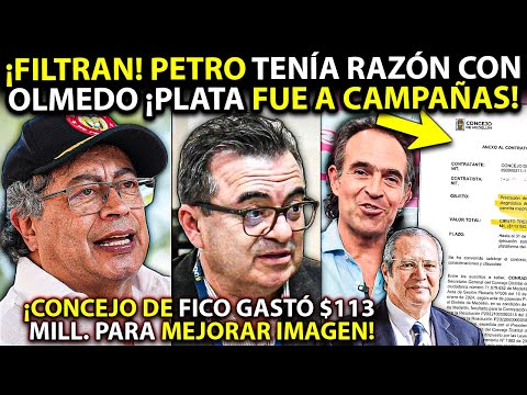 Filtran salvación de Petro ¡Olmedo dio PLATA A CAMPAÑAS de congresistas! Fico bota plata en Concejo