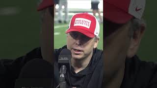 New Ohio State offensive coordinator Arthur Smith speaks after spring practice