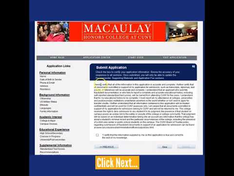 CUNY Application Payment - CUNY Fee Waiver