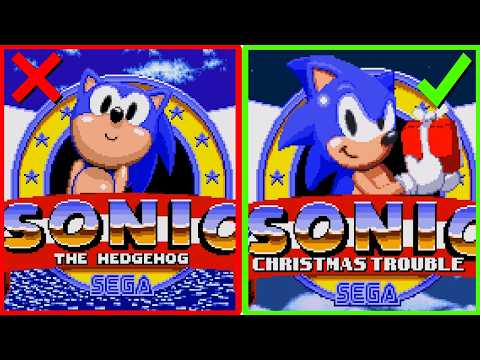 A WINTER WONDERLAND in Sonic: Christmas Trouble! ❄️ Sonic hacks Gameplay