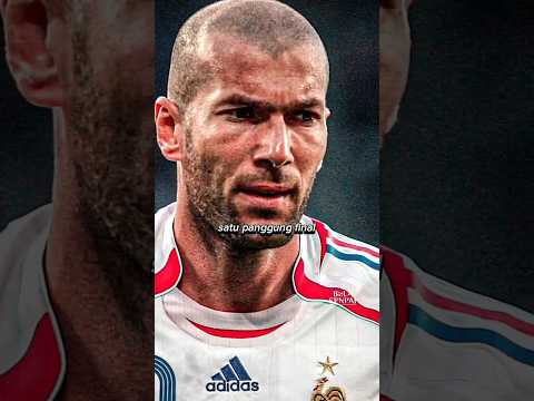Ketika Zidane pensiun dengan kepala tertunduk. #sepakbola #football #bolasenpai #pialadunia #zidane