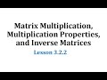 Matrix Operations and Properties