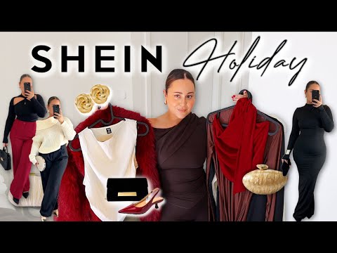 SHEIN HOLIDAY HAUL 2024 - Classy Holiday Outfit Ideas, Dresses, Accessories & New Years Looks!