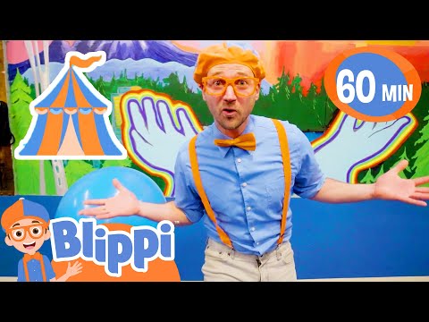 Blippi Learns Tricks at the Circus Center | Blippi | Shows for Kids - Explore With Me!