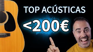 TOP 5 Mejores guitarras acústicas baratas para empezar