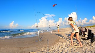The Surf Fishing Bite was FIRE! *Happened Fast*