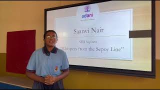 ✨ CBSE Storytelling Competition 2025-26 | Saanvi Nair | Class 8A | Whispers from the Sepoy Lines ✨