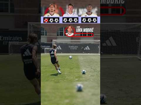 Modric VS Kroos VS David Alaba : Crossbar Challenge ???