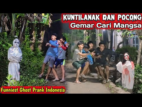 Terlucu! Prank Kuntilanak dan Pocong || Funniest Ghost Prank Indonesia