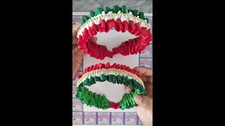 como hacer una diadema tricolor MES PATRIO Paso a Paso #diy #tutorial #manualidades