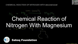 Chemical Reaction of Nitrogen With Magnesium