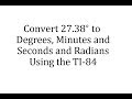 Converting Angles: Degrees to Radians