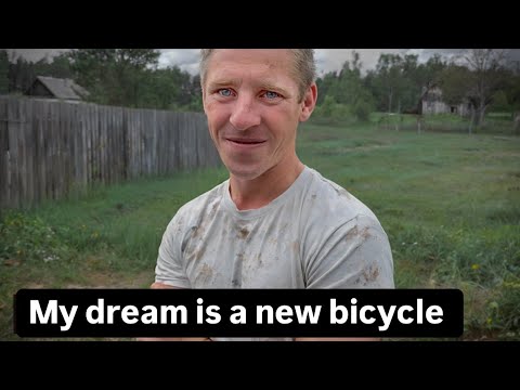 I can't afford a new bicycle in my own country. We found a guy who lives in a barn.