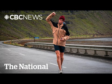 YouTube video thumbnail:  #Themoment a Canadian Broke the Record for Running Around Iceland 