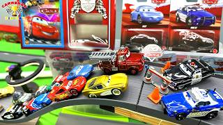 CARS 20TH carreras diecast de persecusion RAYO MCQUEEN DE PASEO EDICION PLATEADA