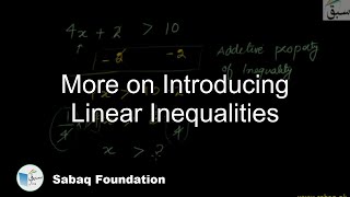 More on Introducing Linear Inequalities