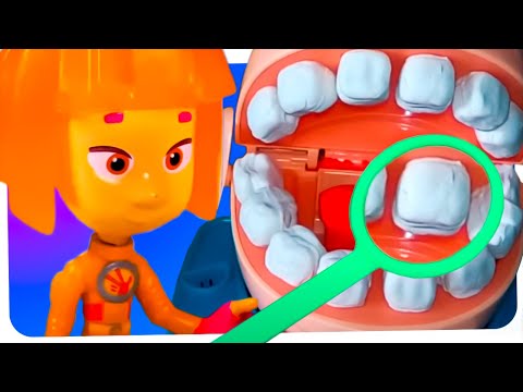 🦷 Приключения фиксиков и Зубастика: лечим зубы ⚡
