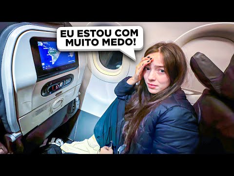 FILMEI NOSSA REAÇÃO ANDANDO DE AVIÃO! (deu muita turbulência)