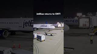JetBlue is back at ONT for the summer with a daily A321 from JFK! #shorts