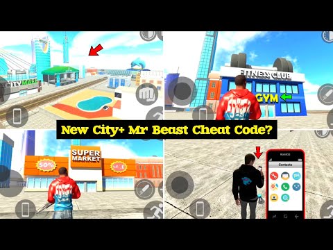 New City In indian bike driving 3d || mr beast cheat code || indian bike driving 3d || cheat codes