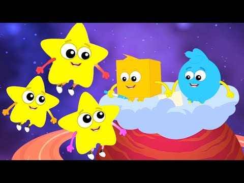 Five Little Stars, Counting Song and Nursery Rhymes for Kids