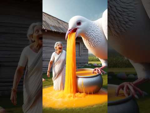 giant pigeon gives magical mango juice #ai #ShorthouseAI