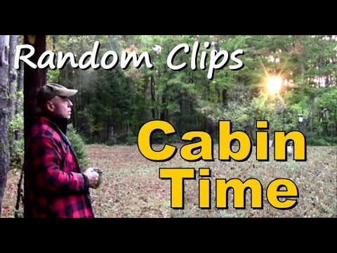 OFF GRID LIVING.  Random Scenes from our Cabin Life. Preparing the cabin for meat harvesting season.