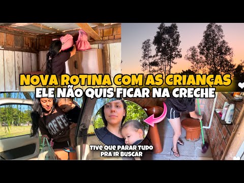 PRIMEIRO DIA DELE NA CRECHE || UMA SEMANA DE ADAPTAÇÃO + uma rotina corrida por aqui 😰