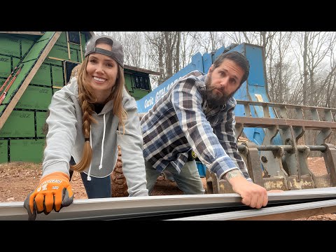 Metal Roofing STARTS NOW! | Cabin Build