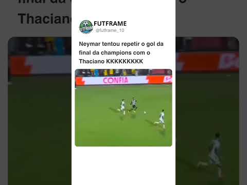Neymar tentou repetir o gol da final da champions com o Thaciano! #futebol #soccer #shorts