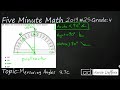 Measuring Angles with a Protractor