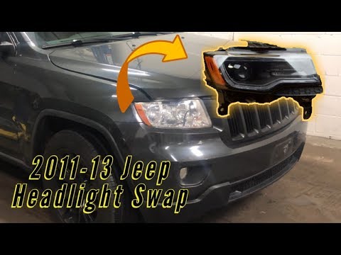 ⚠️2011-13 Jeep Grand Cherokee | HID Headlight Swap | Halogen To LED