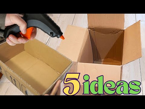 5 Genius Designer Hacks: Turn Cardboard Boxes into Must-Have Organizers! #DIY #Crafts #Upcycling