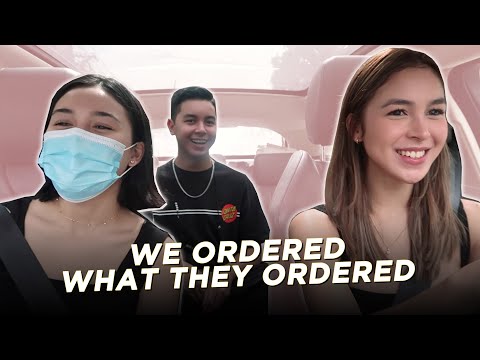 ORDERING WHAT THE PERSON IN FRONT OF US ORDERED | Julia Barretto