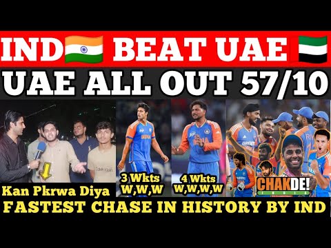 IND🇮🇳 Destroy UAE🇦🇪 in 1st Asia Cup Match 2025 | Pak Tayar ho jao | Abhishek 30(16) | Pak Reactions 