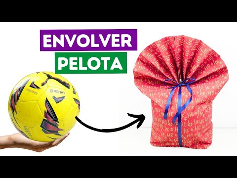 ⚽ Cómo envolver una pelota con papel de regalo ¡Fácil!