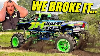 Instantly BROKE Our Mud Truck After We Fixed Our Friends Mud Truck...  We Are IDIOTS!!!