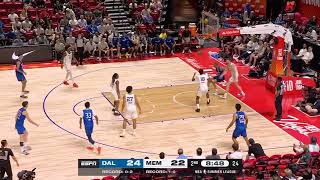 Mavericks rookie Kaodirichi Ehiogu with a alley-oop finish vs. the Grizzlies