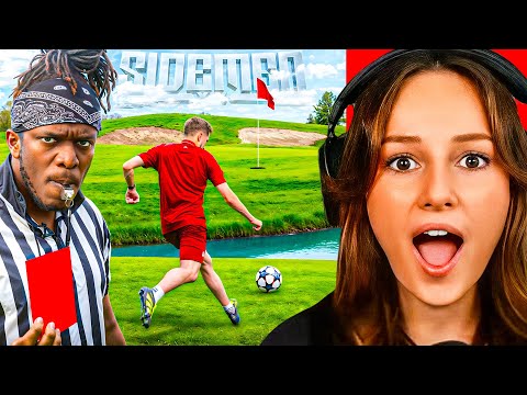 Freya Reacts to SIDEMEN FORFEIT FOOT GOLF