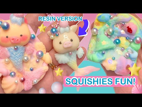 Making Adorable Squishies- Meet the Merpiglet!