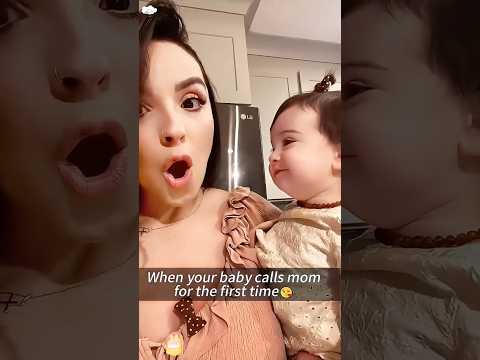 when you catch your baby saying DADA on video for the first time #funnybaby #youtubeshorts