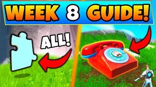 Fortnite Challenge Videos Infinitube - fortnite week 8 challenges jigsaw puzzle pieces dial durrr burger battle royale