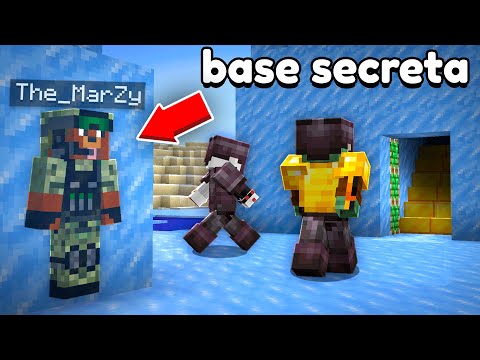 Encontré una BASE SECRETA  BAJO HIELO 🧊 en MINECRAFT