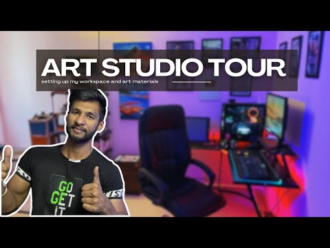 Art Studio tour & setup 2025 || Artist Shubham Dogra