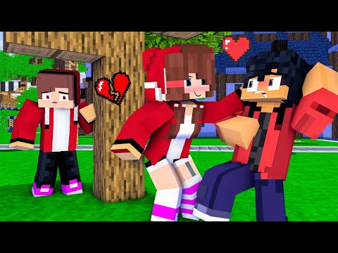 MAIZEN : JJ Got a BOYFRIEND  ARRON- Minecraft Sad Animation JJ & Mikey