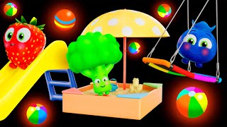 🎠🍉 Funky Fruits at the Playground | Baby Sensory Dance Party & Fun Animation! 🍓