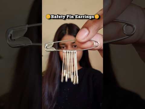 Safety Pin Earrings ๐ผ ll #shorts #creativeideas #raginikanojiya #diy #viral #tikok #reels #ytshorts