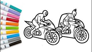 6700 Spiderman Motorcycle Coloring Pages , Free HD Download